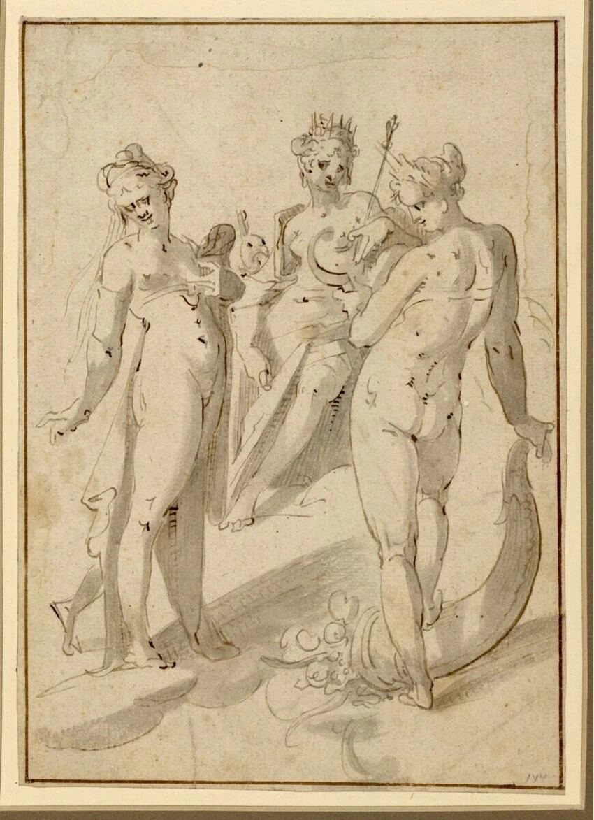 Bartholomeus Spranger - 112, Venere, Giunone e Cerere, Albertina
